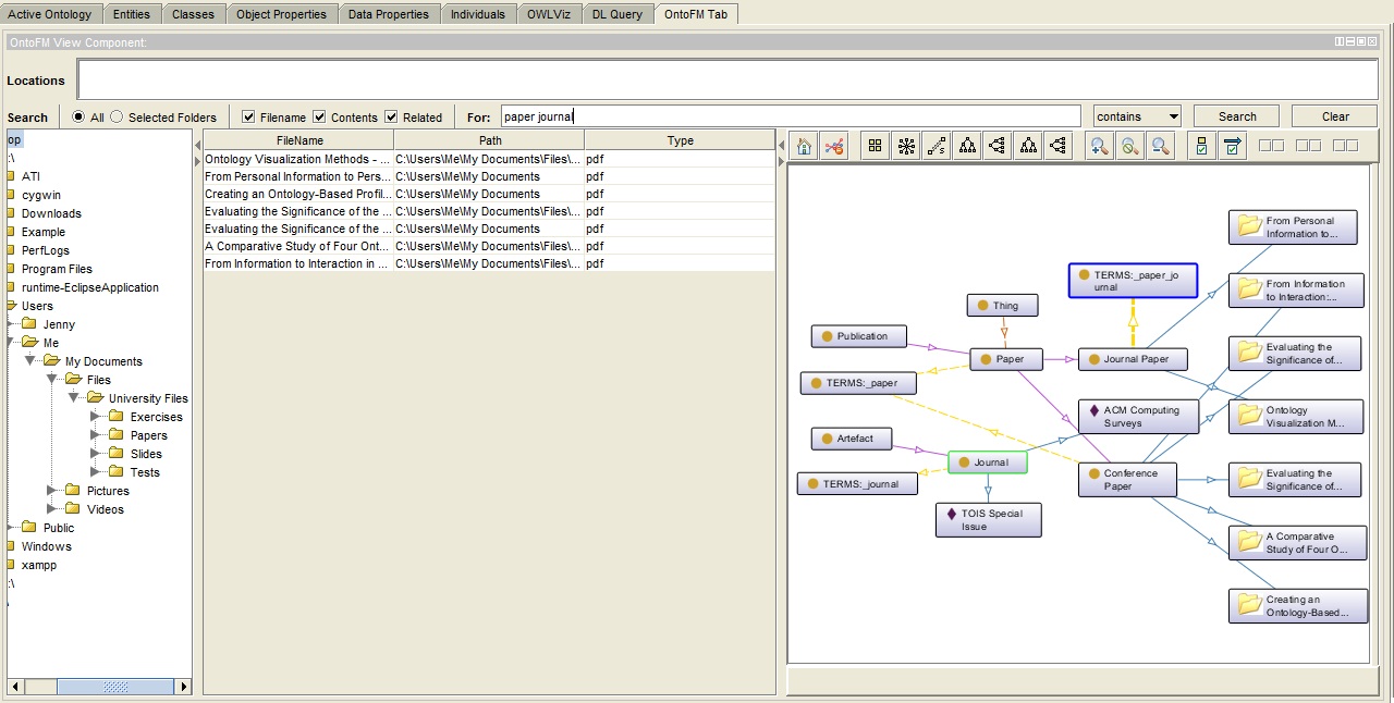 OntoFM initial screen